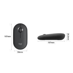 Chuột không dây Logitech Pebble M350 Wireless/ Bluetooth - Graphite