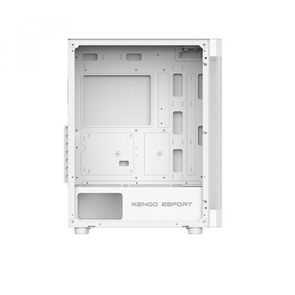 Vỏ Case Máy Tính Kenoo ESPORT AF100 - 3F MESH WHITE ( ATX, Màu Trắng, 3 Fan RGB)