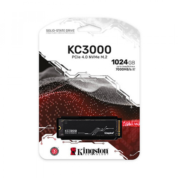 Ổ cứng SSD Kingston KC3000 1024GB NVMe PCIe Gen 4.0 (SKC3000S/1024G)