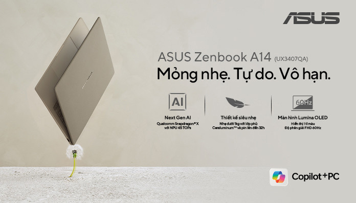 LAPTOP MỚI RA MẮT CỦA ASUS