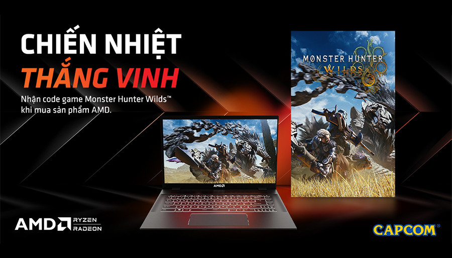 mua LAPTOP cấu hình AMD nhận ngay code game