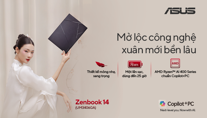 laptop AI đầu tiên tại Việt Nam sử dụng nền tảng Ryzen AI 400 Series mới nhất