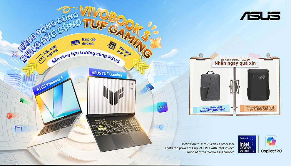 Sẵn sàng tựu trường cùng Asus