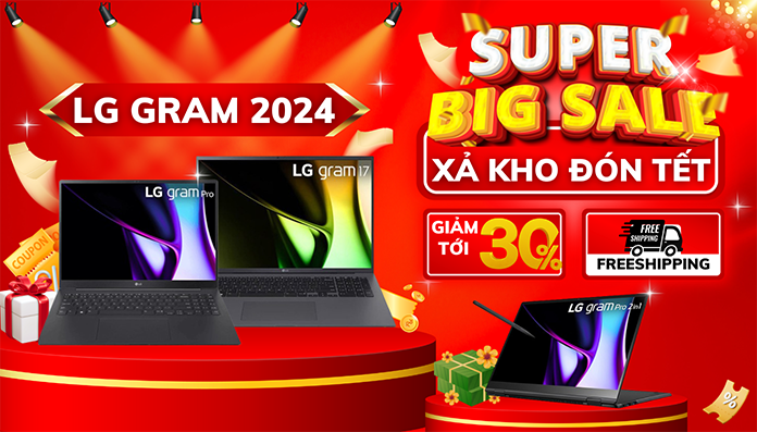 XẢ KHO ĐÓN TẾT - LG GRAM GIÁ SIÊU HỜI