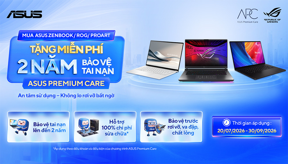 TẶNG MIỄN PHÍ 2 NĂM BẢO VỆ TAI NẠN