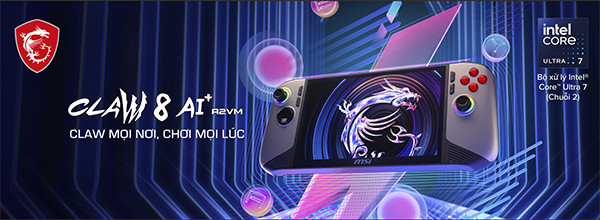 Máy chơi game cầm tay MSI Claw 8 AI+