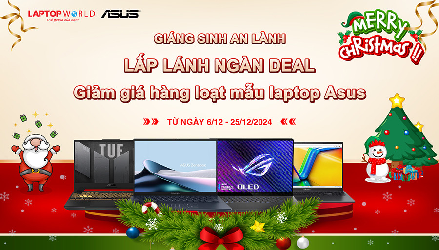 Giảm giá hàng loạt mẫu laptop Asus