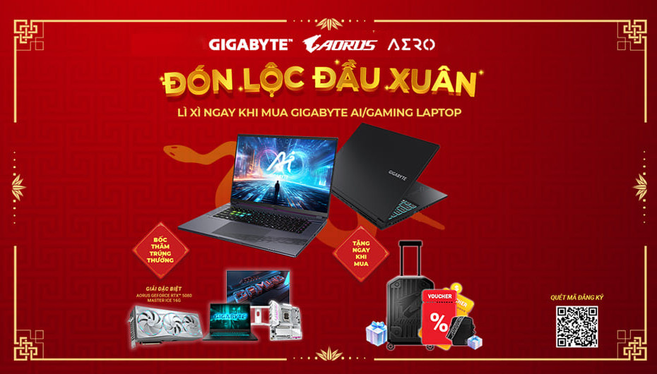 ĐÓN LỘC ĐẦU XUÂN cùng GIGABYTE