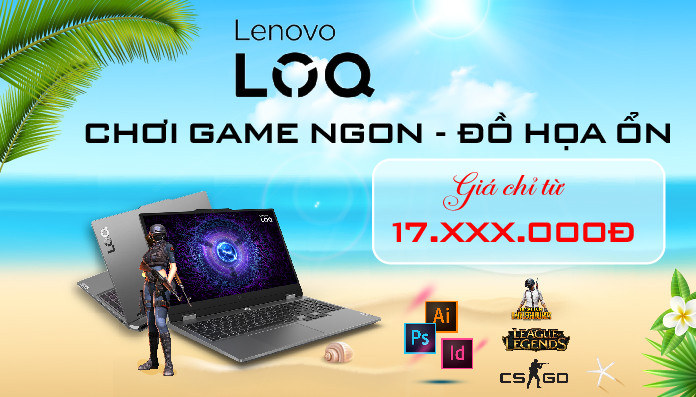 Đắm chìm Gaming với Laptop Lenovo LOQ - giá chỉ từ 17.xx0.000đ