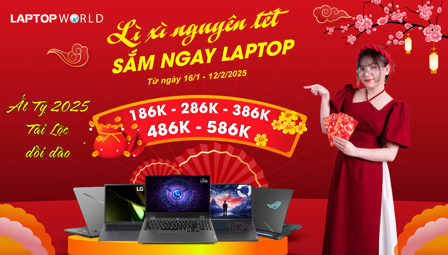 Lì xì Lộc - Phát cùng laptopworld