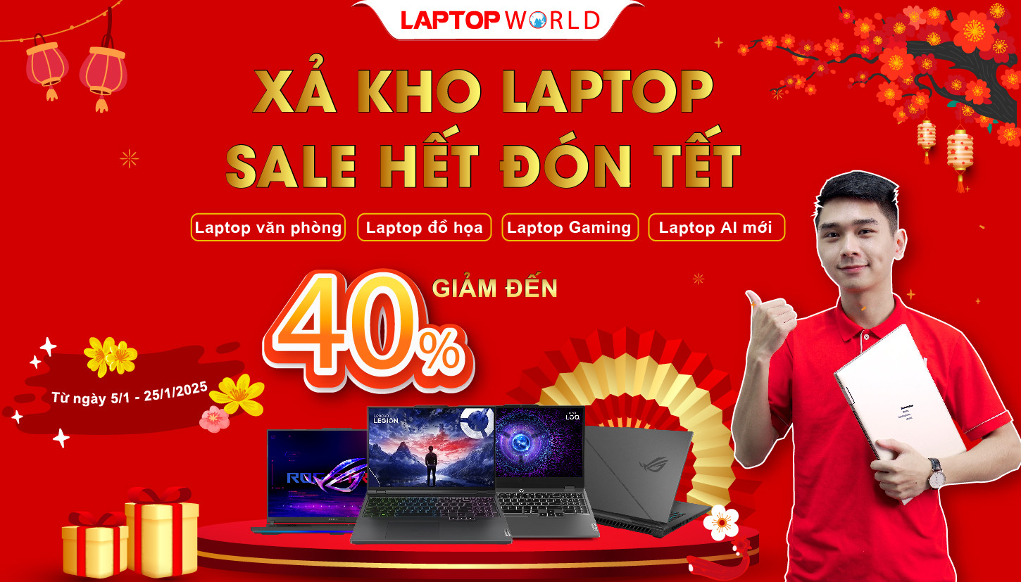 Tết tới - sale hời, săn ngay laptop