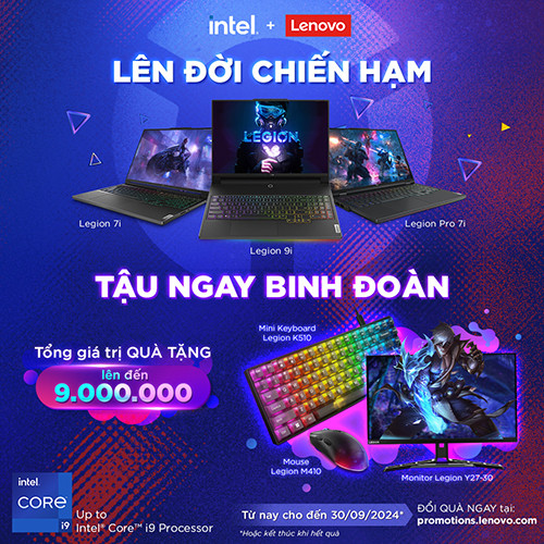 CTKM LENOVO: LÊN ĐỜI CHIẾN HẠM, TẬU NGAY BINH ĐOÀN