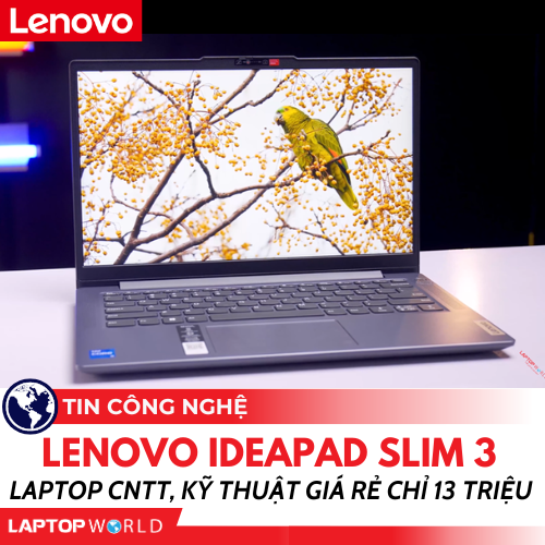 Laptop Lenovo IdeaPad Slim 3: Laptop CNTT, Kỹ thuật GIÁ RẺ