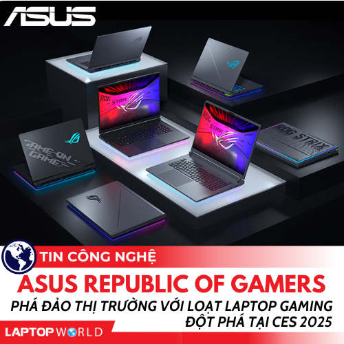 ASUS Republic of Gamers phá đảo thị trường với loạt Laptop Gaming đột phá tại CES 2025