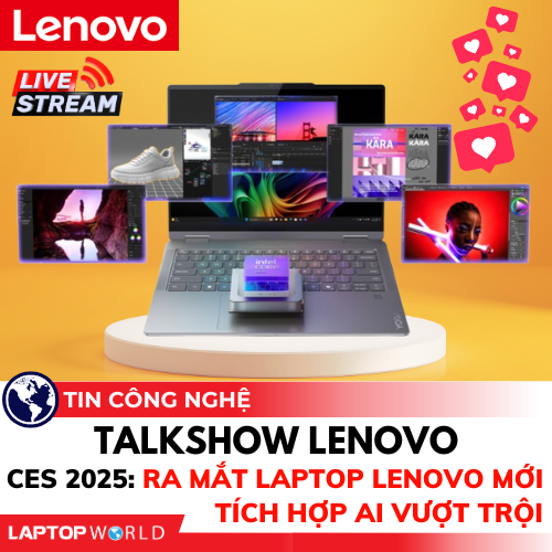 TalkShow: CES 2025 - Ra mắt laptop Lenovo mới tích hợp AI vượt trội, nâng tầm hỗ trợ game thủ và giới sáng tạo