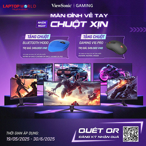 [CTKM VIEWSONIC] MÀN ĐỈNH VỀ TAY - NHẬN NGAY CHUỘT XỊN!