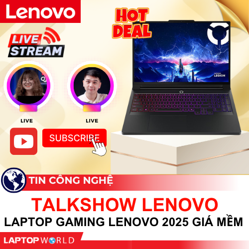 TalkShow Lenovo: Laptop Gaming Lenovo 2025 giá mềm có sẵn tại LaptopWorld