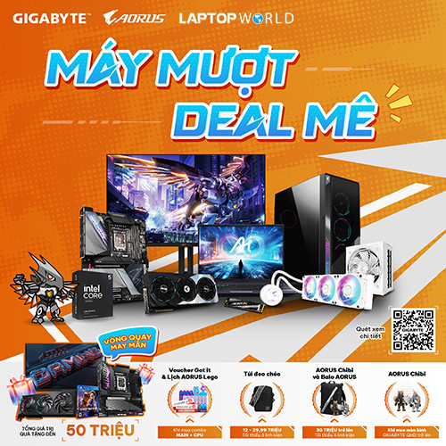 CTKM GIGABYTE: Máy Mượt - Deal Mê Cùng GIGABYTE