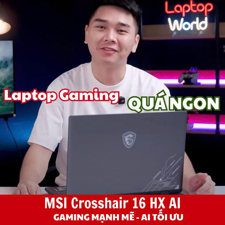 MSI Crosshair 16 HX AI - Gaming mạnh mẽ, AI tối ưu 