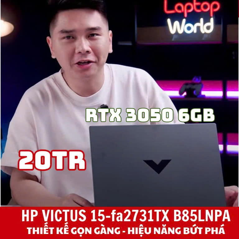 Laptop HP VICTUS 15-fa2731TX B85LNPA – Thiết Kế Gọn Gàng, Hiệu Năng Bứt Phá