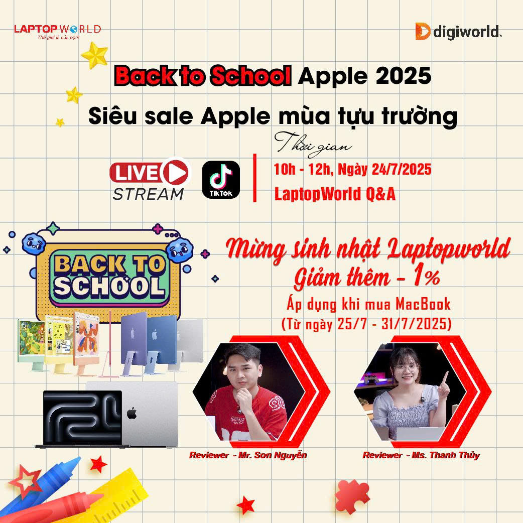  BACK TO SCHOOL – SIÊU SALE APPLE 2025