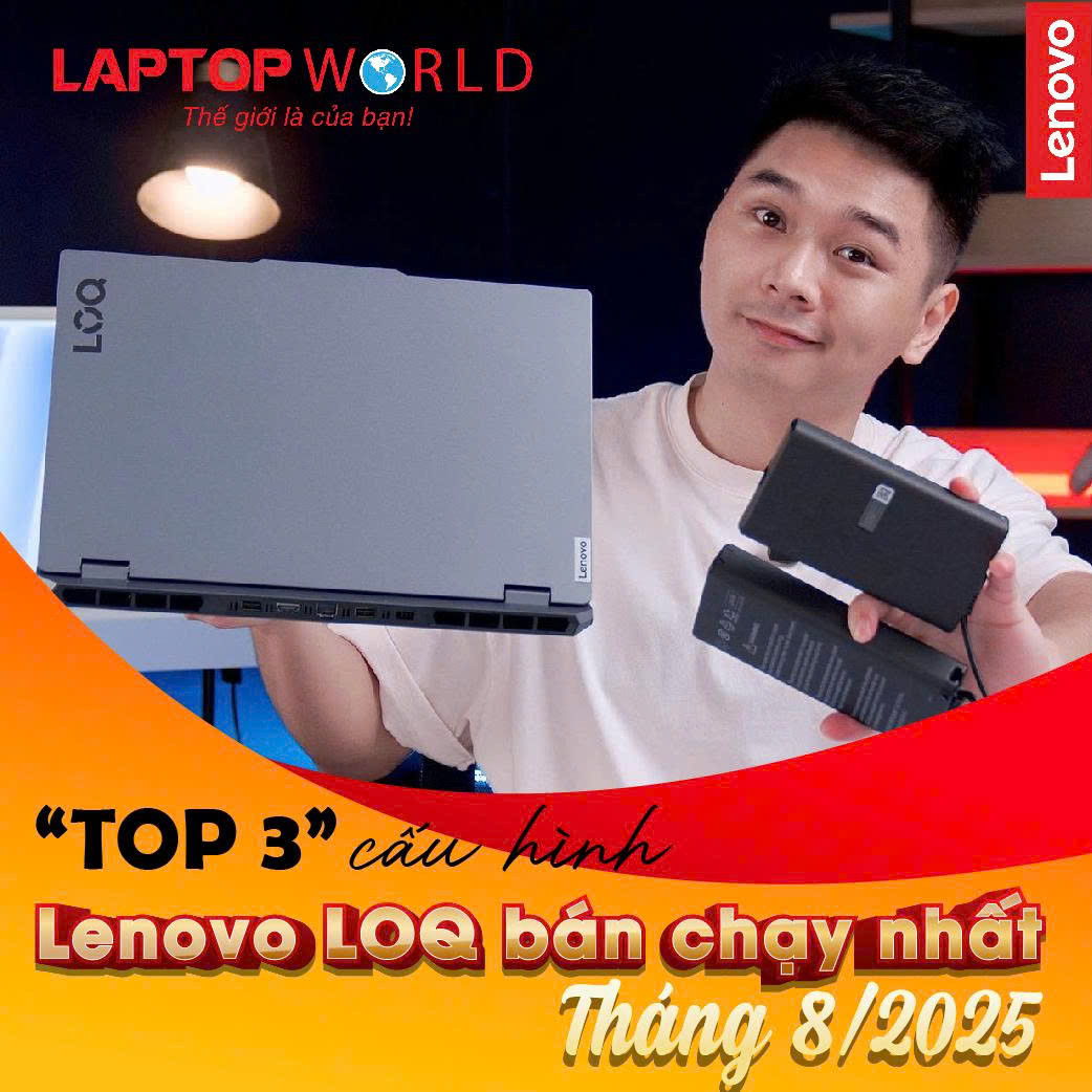 Top 3 mẫu LOQ bán chạy nhất Tháng 8