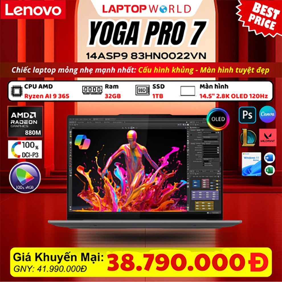 LENOVO YOGA PRO 7 – ĐỈNH CAO CÔNG NGHỆ, THIẾT KẾ THỜI THƯỢNG 