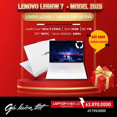 Bứt phá sức mạnh cùng Lenovo Legion 7 2025