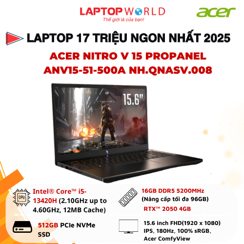 Laptop 17 triệu NGON NHẤT 2025 