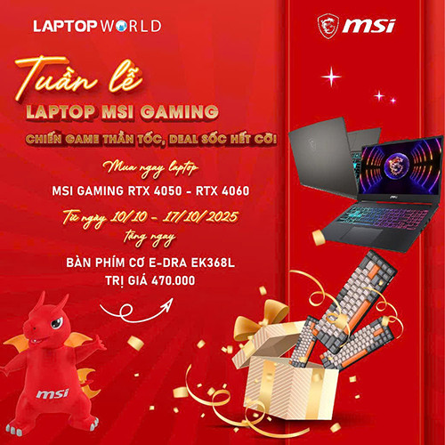Tuần lễ vàng MSI Gaming 