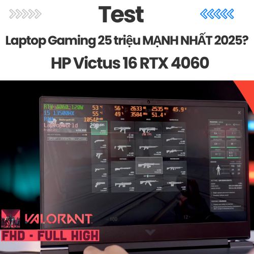 Test Laptop Gaming 25 triệu MẠNH NHẤT 2025? - HP Victus 16 RTX 4060