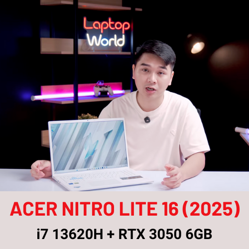 Acer Nitro Lite 16 (2025) - i7 13620H + RTX 3050 6GB