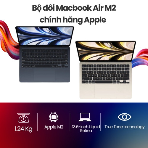 Bộ đôi Macbook Air M2 chính hãng Apple 