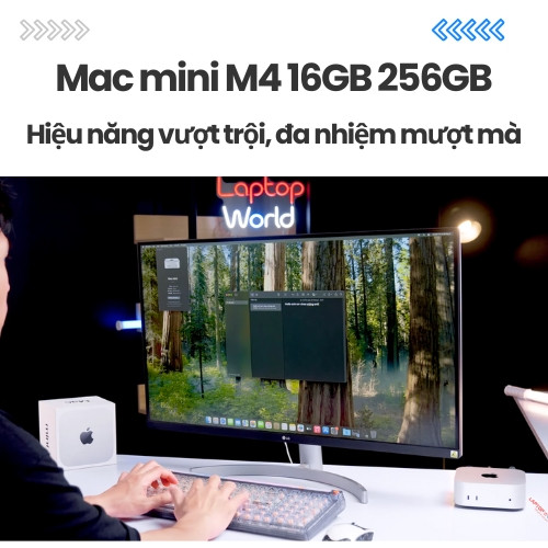 Mac mini M4 16GB 256GB – Hiệu năng vượt trội, đa nhiệm mượt mà