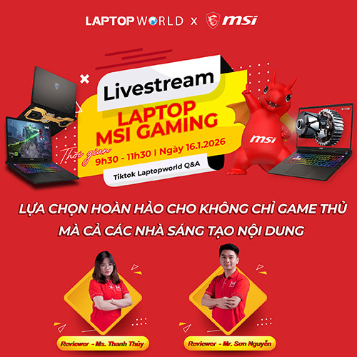 Livestream laptop Msi Gaming - Lựa chọn hoàn hảo cho game thủ và các nhà sáng tạo nội dung