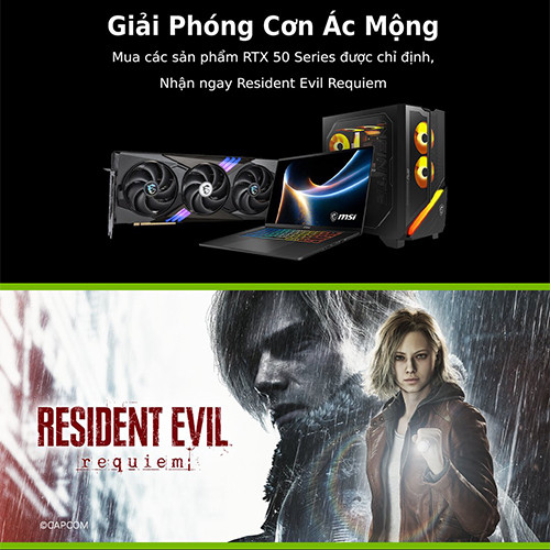 CTKM MSI: GIẢI PHÓNG CƠN ÁC MỘNG CÙNG MSI GEFORCE RTX 50 SERIES