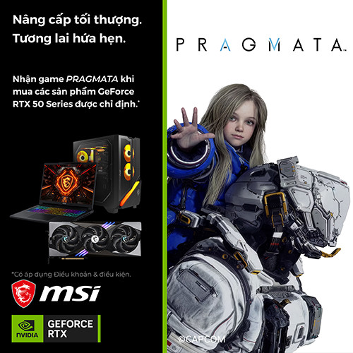CTKM: Tặng code game Pragmata dành cho laptop MSI RTX 50 Series