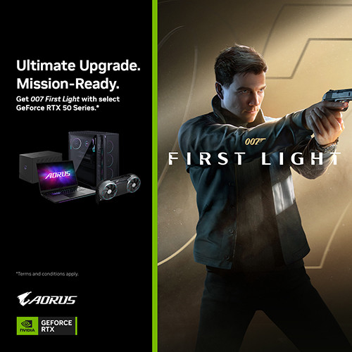 CTKM: Mua Card đồ họa & Laptop GIGABYTE RTX 50 Series - Nhận game ''bom tấn'' 007 First Light