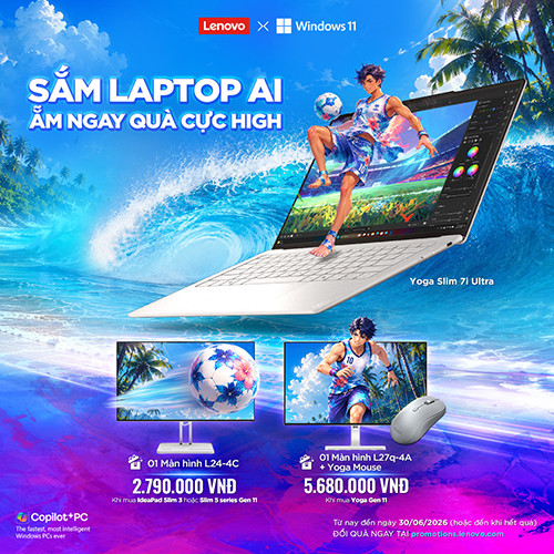 CTKM LENOVO: SẮM LAPTOP AI. ẴM NGAY QUÀ CỰC HIGH