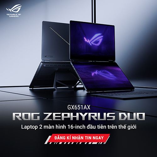 CTKM ASUS: PRE-ORDER ROG ZEPHYRUS DUO 2026 - NHẬN QUÀ TẶNG HẤP DẪN