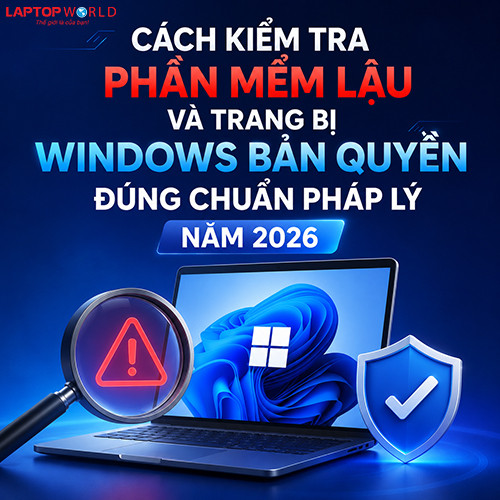 Cách kiểm tra phần mềm lậu và trang bị Windows bản quyền đúng chuẩn pháp lý năm 2026