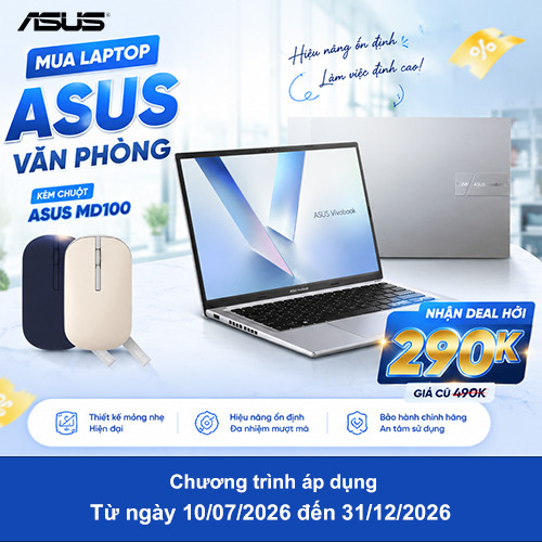 CTKM: Mua Laptop Asus - Rinh ngay chuột ASUS MD100 chỉ 290K
