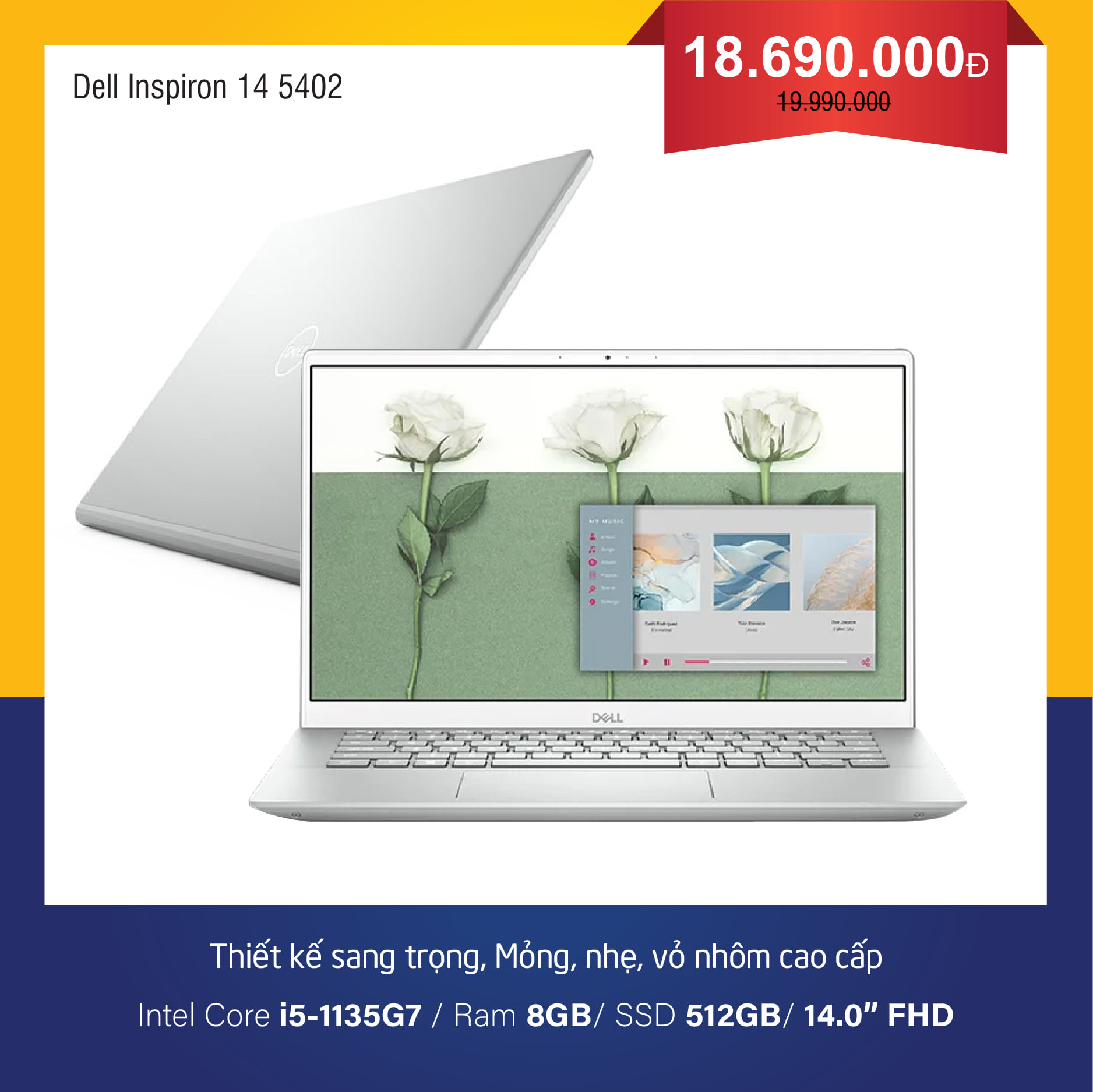Các Mẫu Laptop Dell Dành Cho Sinh Viên, Nhân Viên Văn Phòng 2021