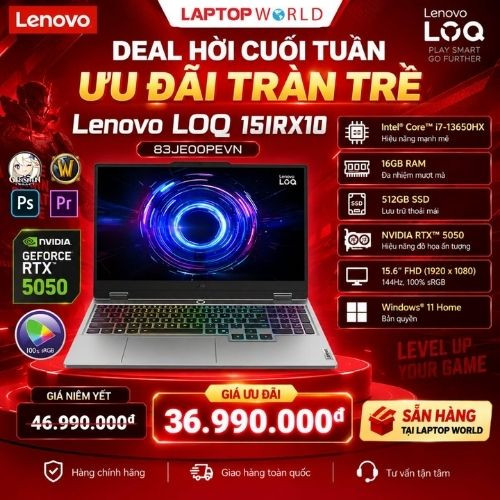 Vừa học vừa chơi: Lenovo LOQ 83JE00PEVN có phải chiếc laptop tối ưu cho sinh viên kỹ thuật?