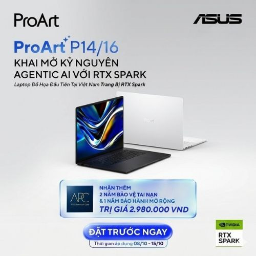 ASUS mở đặt trước ProArt P16 trang bị RTX Spark chuyên cho Agentic AI tại Việt Nam