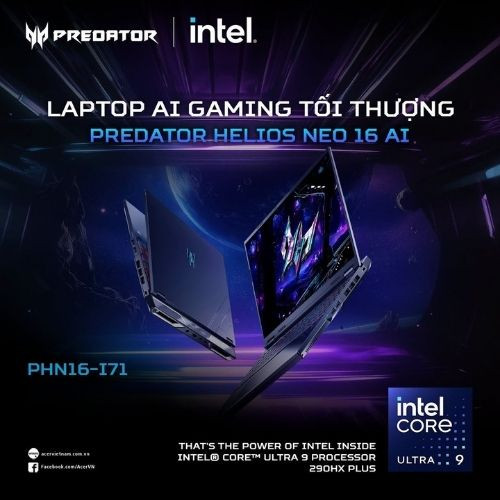 Đánh Giá Acer Predator Helios Neo PHN16: Sức Mạnh Hủy Diệt Từ RTX 5080 Và Ultra 9