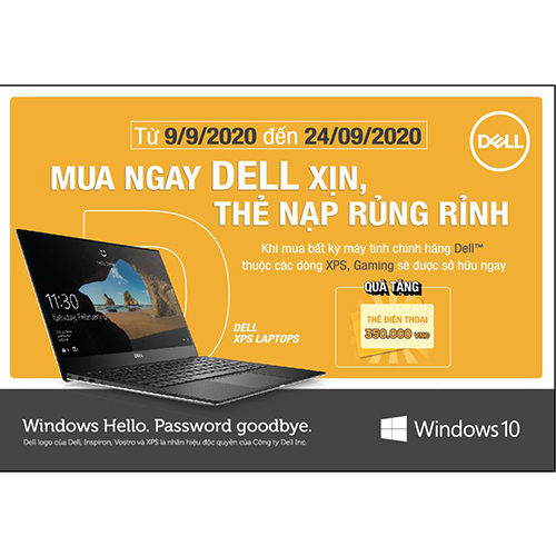 CTKM DELL: ''MUA NGAY DELL XỊN, THẺ NẠP RỦNG RỈNH''