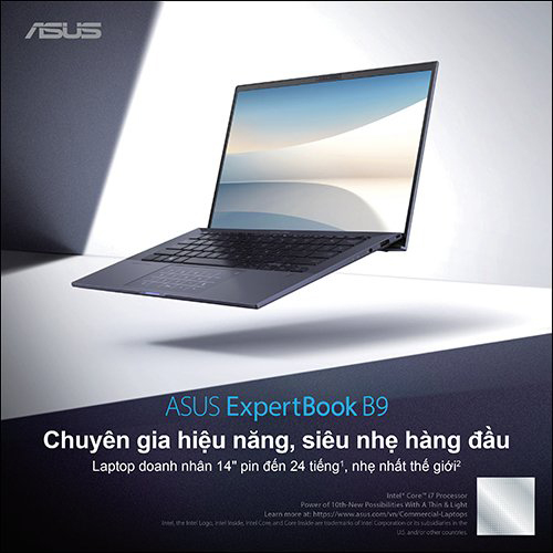 Giảm sốc dòng laptop doanh nghiệp - ASUS ExpertBook B9