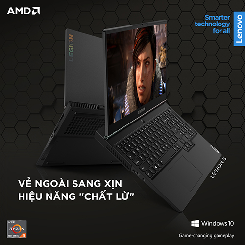 Lenovo Legion 5 - Vẻ ngoài sang xịn hiệu năng chất lừ