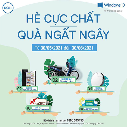 CTKM DELL: ''HÈ CỰC CHẤT QUÀ NGẤT NGÂY''